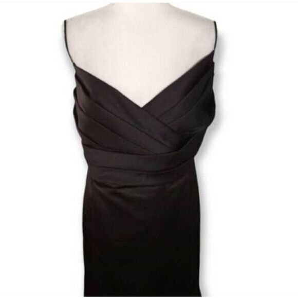 DAVID'S BRIDAL BLACK BRIDESMAID DRESS SZ.26 EUC. - Picture 5 of 9